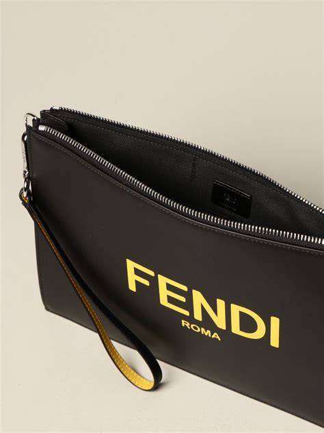 fendi clutch bag black|fendi clutch bag price.